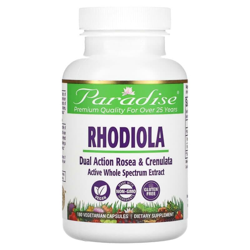 Paradise Herbs, Rhodiola , 180 Vegetarian Capsules - Supply Center USA