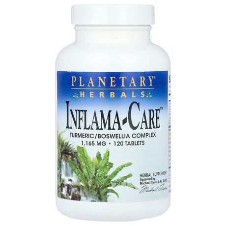 Planetary Herbals, Inflama-Care™, Turmeric/Boswellia Complex, 1,165 mg, 120 Tablets (582 mg per Tablet) - Supply Center USA