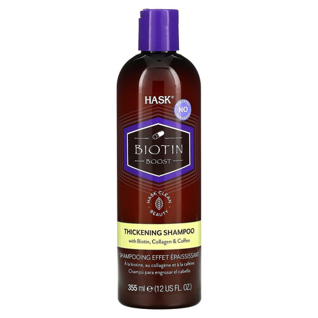 Hask Beauty, Biotin Boost, Thickening Shampoo, 12 fl oz (355 ml) - Supply Center USA