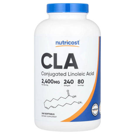 Nutricost, CLA, 2,400 mg, 240 Softgels (800 mg per Softgel) - Supply Center USA