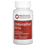 Protocol for Life Balance, Chlorophyll, 100 mg, 90 Veg Capsules - Supply Center USA