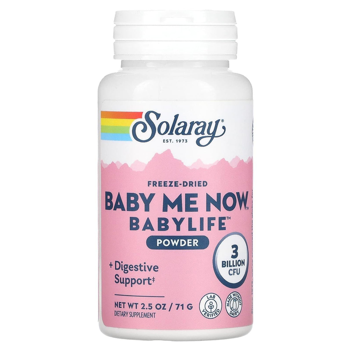 Solaray, Freeze Dried Baby Me Now, Babylife Powder, 3 Billion CFU, 2.5 oz (71 g) - Supply Center USA