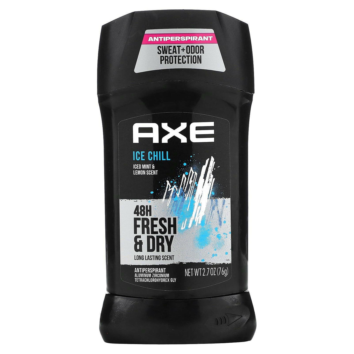 Axe, Antiperspirant, Ice Chill, Iced Mint & Lemon, 2.7 oz (76 g) - Supply Center USA