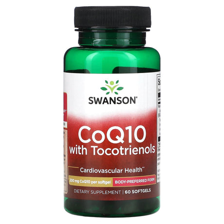 Swanson, CoQ10 with Tocotrienols, 200 mg, 60 Softgels - Supply Center USA