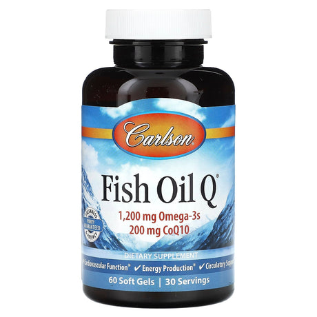 Carlson, Fish Oil Q, 120 Soft Gels - Supply Center USA