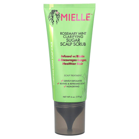 Mielle, Clarifying Sugar Scalp Scrub, Rosemary Mint, 6 oz (170 g) - Supply Center USA