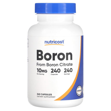 Nutricost, Boron, 10 mg , 240 Capsules - Supply Center USA