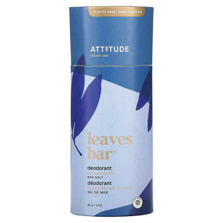 ATTITUDE, Leaves Bar Deodorant, Sandalwood, 3 oz (85 g) - Supply Center USA