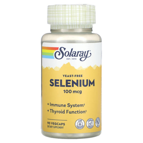 Solaray, Yeast-Free Selenium, 100 mcg, 90 VegCaps - Supply Center USA