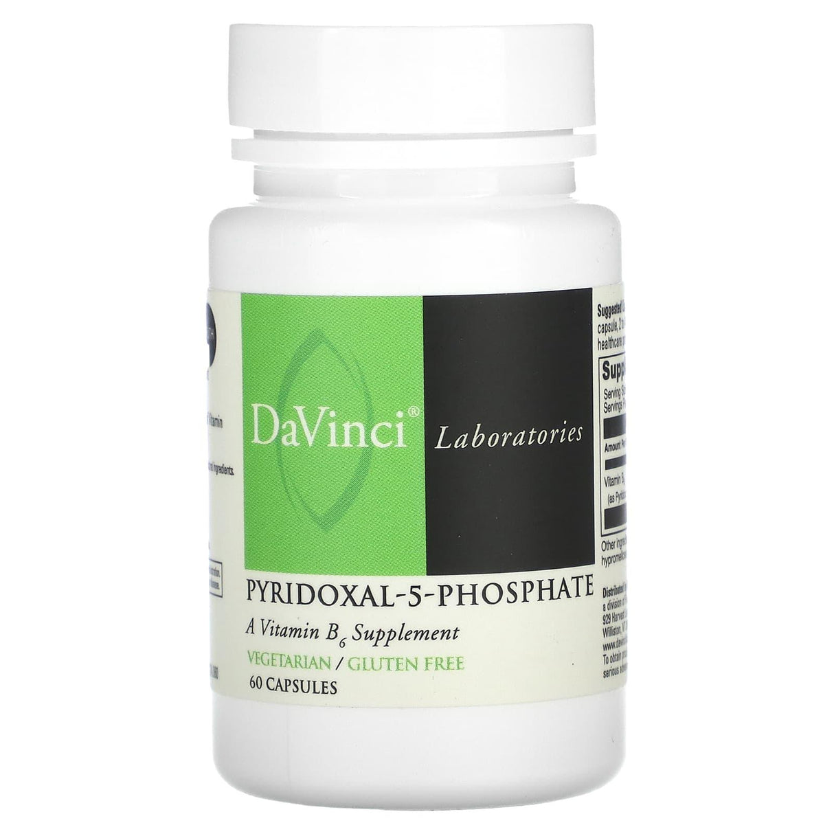 DaVinci Laboratories of Vermont, Pyridoxal-5-Phosphate, 60 Capsules - Supply Center USA