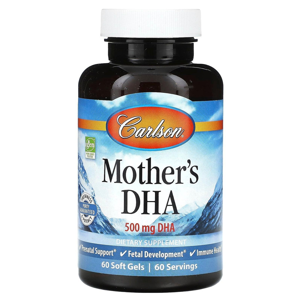 Carlson, Mother's DHA, 500 mg, 60 Soft Gels - Supply Center USA