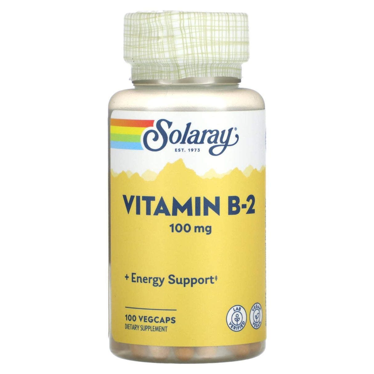 Solaray, Vitamin B-2, 100 mg, 100 VEGCAPS - Supply Center USA