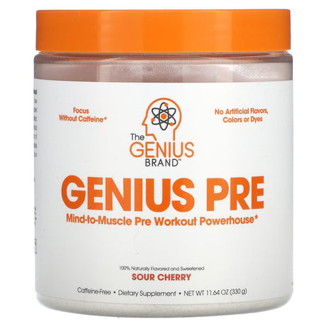 The Genius Brand, Genius Pre, Sour Cherry, 11.64 oz (330 g) - Supply Center USA