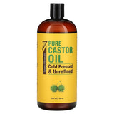 Seven Minerals, Pure Castor Oil, Cold Pressed & Unrefined, Unscented, 32 fl oz (950 ml) - Supply Center USA