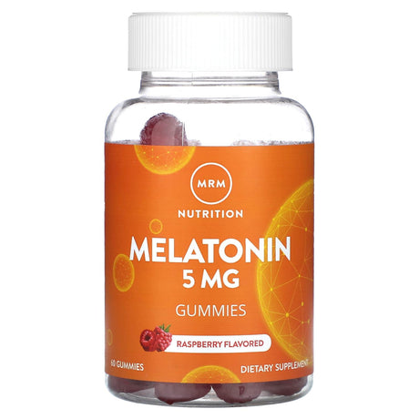 MRM Nutrition, Melatonin Gummies, Raspberry, 5 mg, 60 Gummies - Supply Center USA