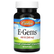 Carlson, E-Gems, 268 mg (400 IU), 90 Soft Gels - Supply Center USA