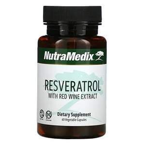 NutraMedix, Resveratrol with Red Wine Extract, 60 Vegetable Capsules - Supply Center USA