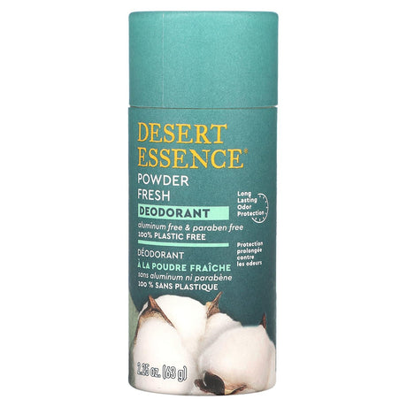 Desert Essence, Deodorant, Powder Fresh , 2.25 oz (63 g) - Supply Center USA