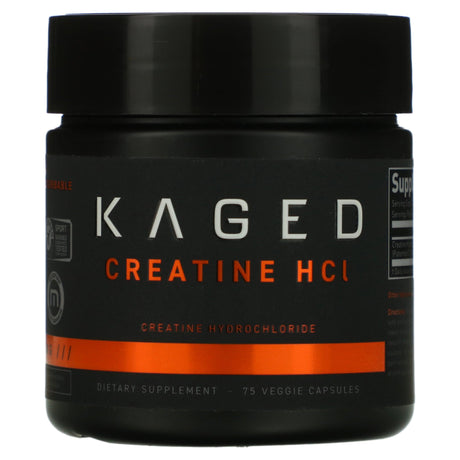 Kaged, Creatine HCl, 75 Veggie Capsules - Supply Center USA