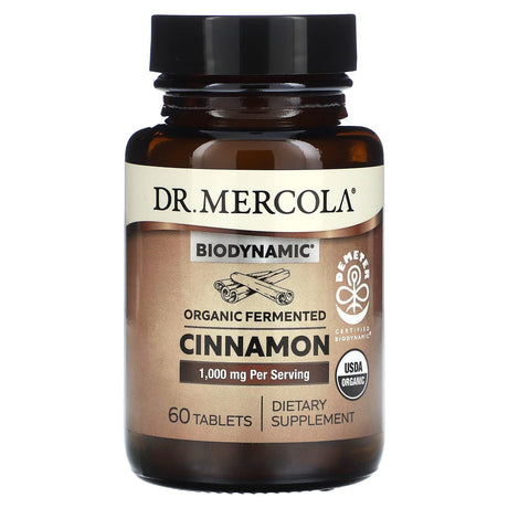 Dr. Mercola, Biodynamic, Organic Fermented Cinnamon, 500 mg, 60 Tablets - Supply Center USA