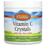 Carlson, Vitamin C Crystals, 2,000 mg, 6 oz (170 g) - Supply Center USA