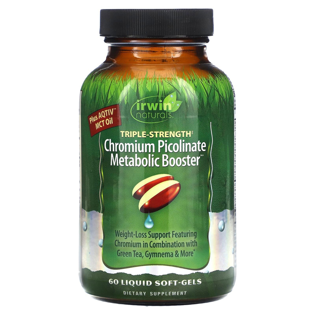 Irwin Naturals, Triple-Strength Chromium Picolinate Metabolic Booster, 60 Liquid Soft-Gels - Supply Center USA