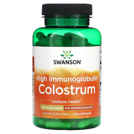 Swanson, High Immunoglobulin Colostrum, 500 mg, 120 Capsules - Supply Center USA