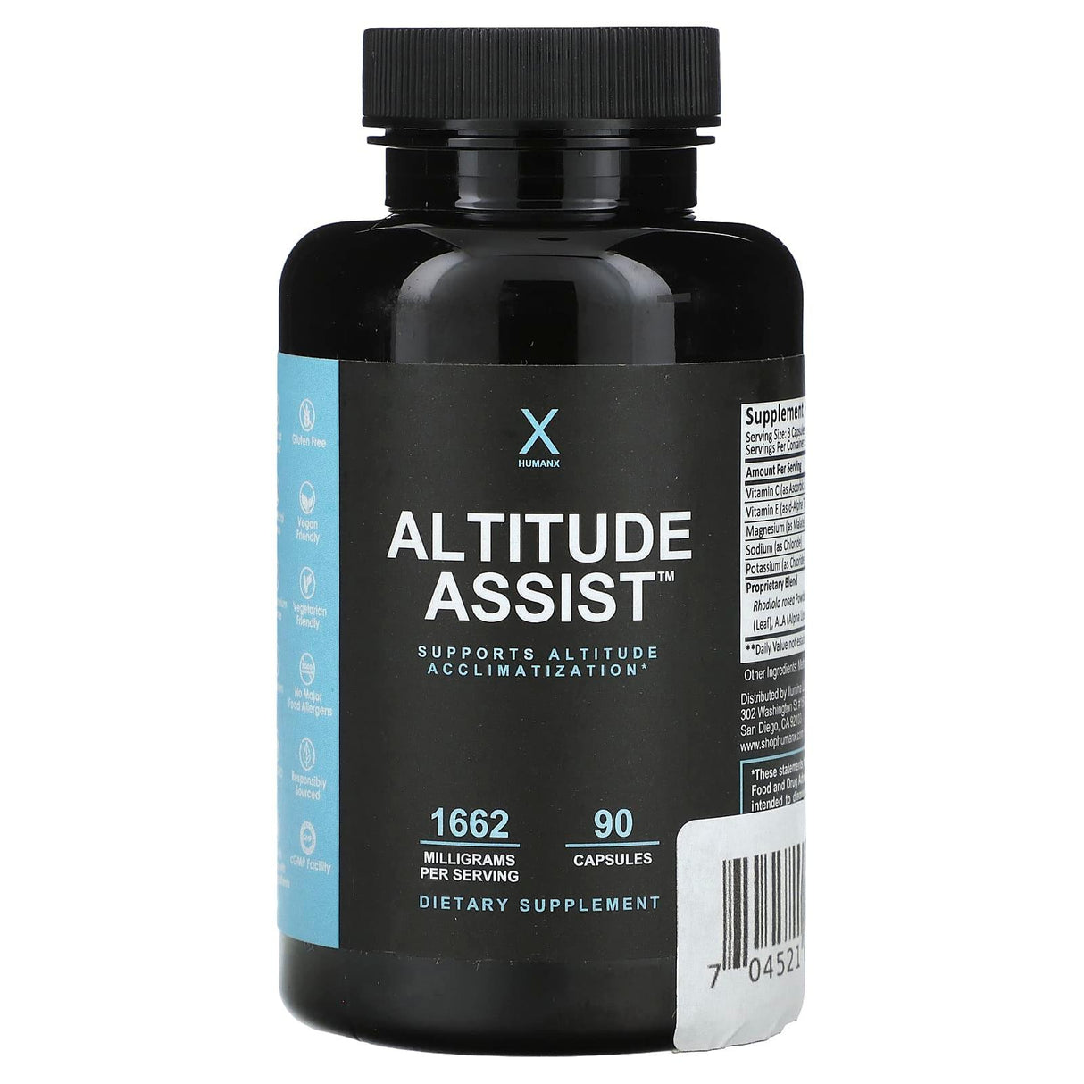 Humanx, Altitude Assist, 1,662 mg, 90 Capsules (554 mg per Capsule) - Supply Center USA