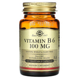 Solgar, Vitamin B6, 100 mg, 100 Vegetable Capsules - Supply Center USA