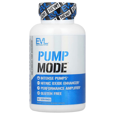 EVLution Nutrition, Pump Mode®, 90 Veggie Capsules - Supply Center USA