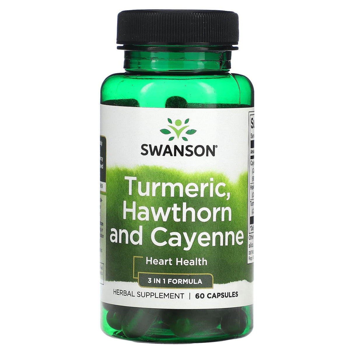 Swanson, Turmeric, Hawthorn and Cayenne, 60 Capsules - Supply Center USA