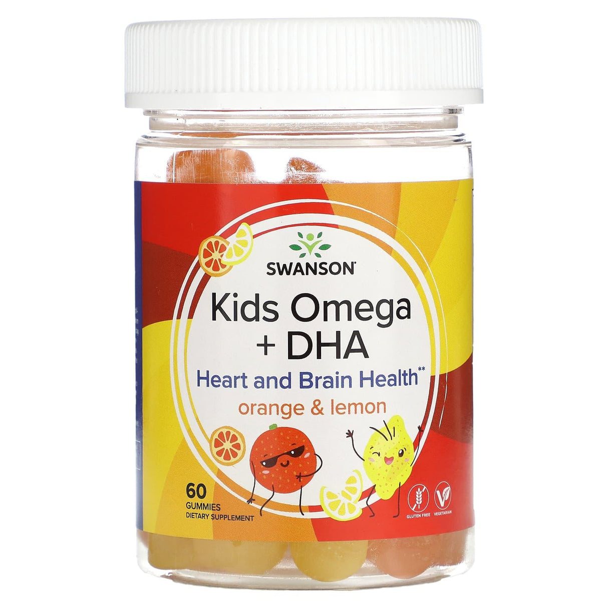 Swanson, Kids Omega + DHA, Orange & Lemon, 60 Gummies - Supply Center USA