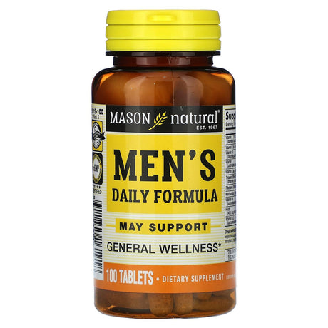 Mason Natural, Men's Daily Formula, 100 Tablets - Supply Center USA