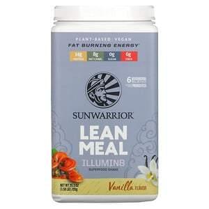 Sunwarrior, Illumin8 Lean Meal, Vanilla, 1.59 lb (720 g) - HealthCentralUSA