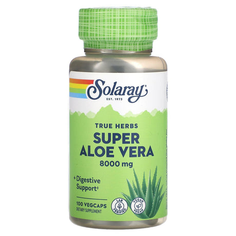 Solaray, True Herbs Super Aloe Vera, 8,000 mg, 100 VegCaps - Supply Center USA