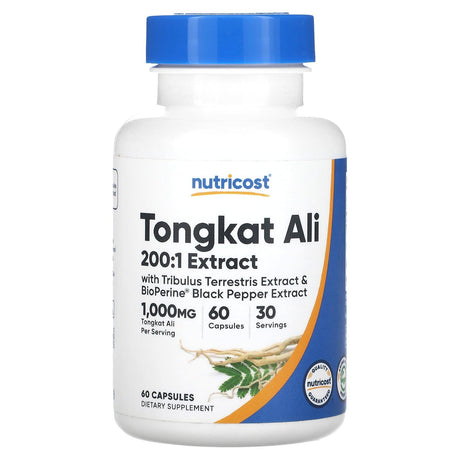 Nutricost, Tongkat Ali, 500 mg, 60 Capsules - Supply Center USA