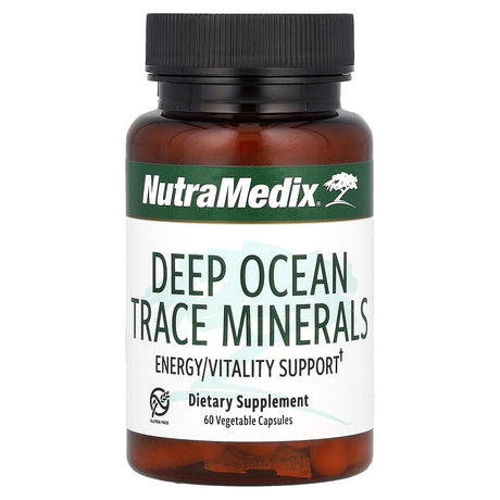 NutraMedix, Deep Ocean Trace Minerals, Energy/Vitality Support, 60 Vegetable Capsules - Supply Center USA