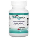 Nutricology, Vitamin D3 Complete, 5,000 IU, 120 Softgels - Supply Center USA