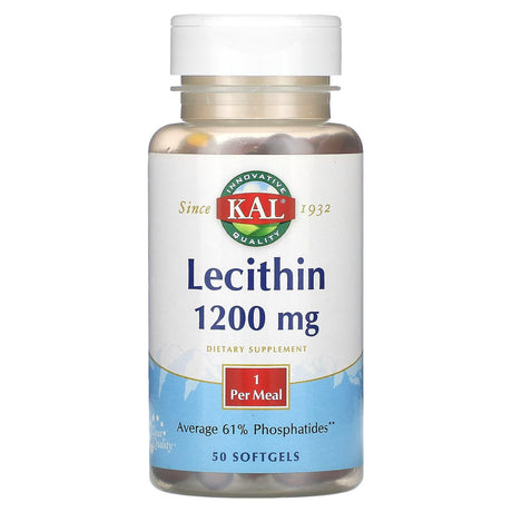 KAL, Lecithin , 1,200 mg, 50 Softgels - Supply Center USA