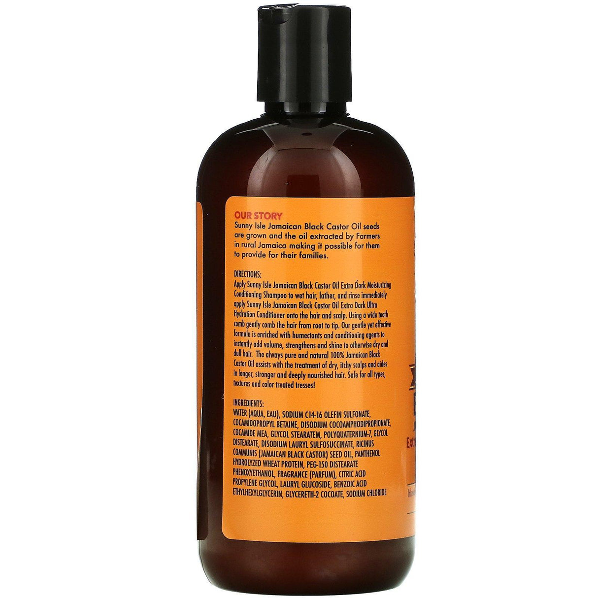 Sunny Isle, Extra Dark Jamaican Black Castor Oil Shampoo, 12 fl oz - Supply Center USA