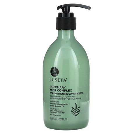 Luseta Beauty, Rosemary Mint Complex, Strengthening Conditioner, For All Hair Types, 16.9 fl oz (500 ml) - Supply Center USA