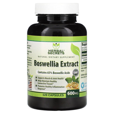 Herbal Secrets, Boswellia Extract, 600 mg, 120 Capsules - Supply Center USA