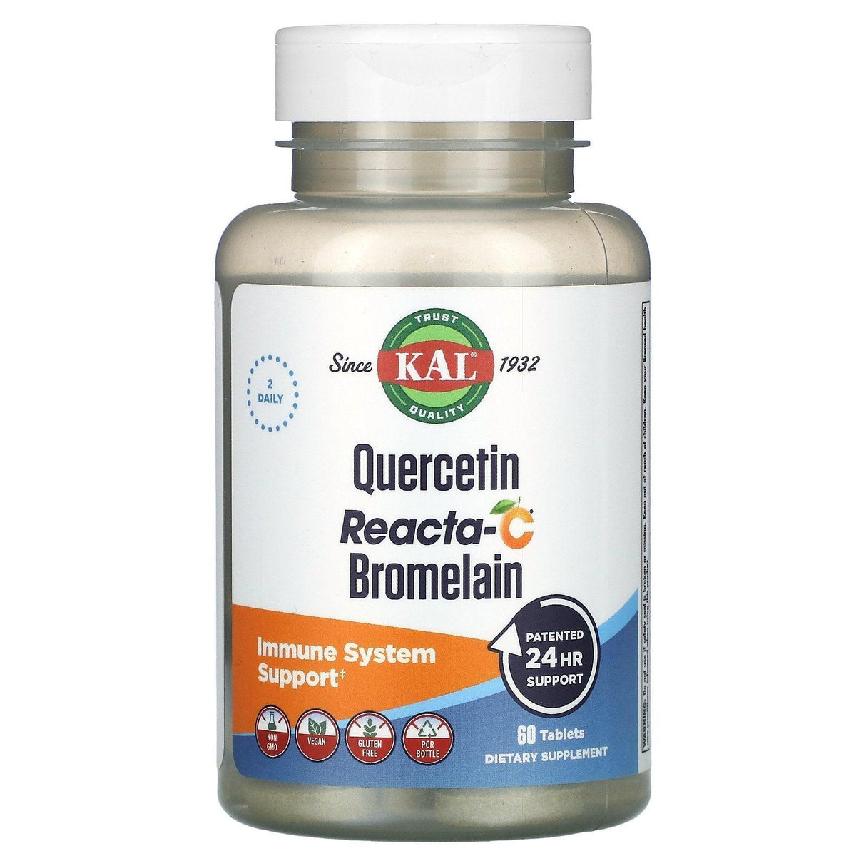 KAL, Quercetin Reacta-C Bromelain, 60 Tablets - Supply Center USA