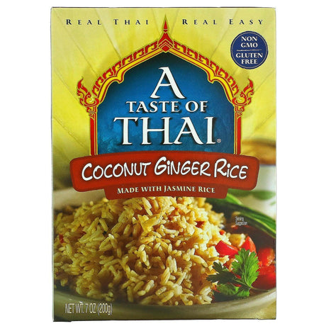 A Taste Of Thai, Coconut Ginger Rice, 7 oz (200 g) - Supply Center USA