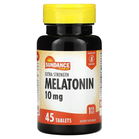 Sundance Vitamins, Extra Strength Melatonin, 10 mg, 45 Tablets - Supply Center USA