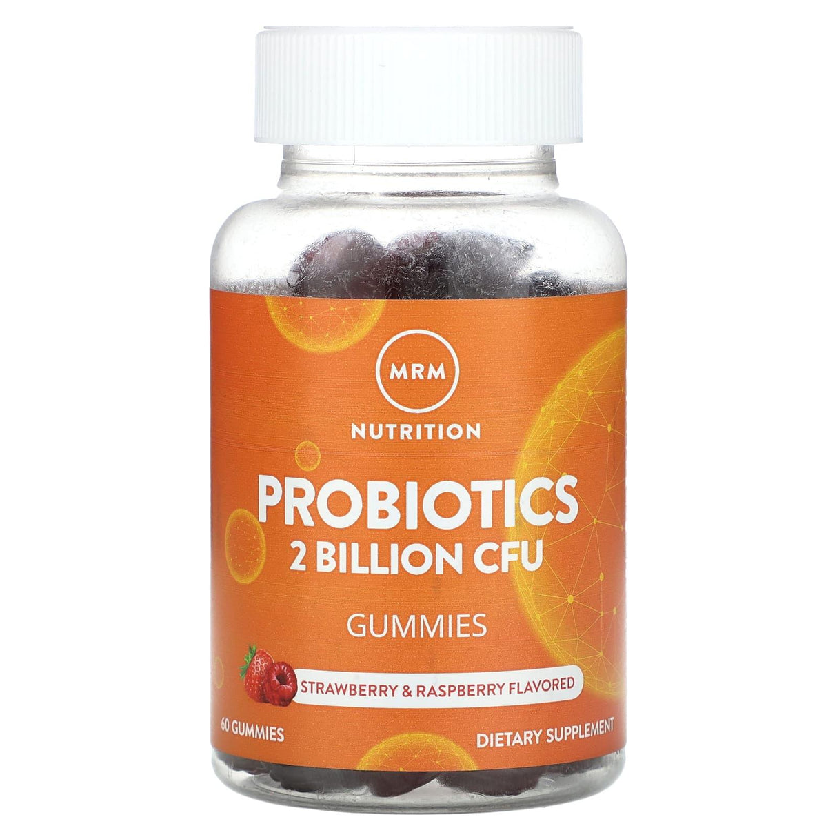 MRM Nutrition, Probiotics Gummies, Strawberry & Raspberry, 1 Billion CFU, 60 Gummies - Supply Center USA