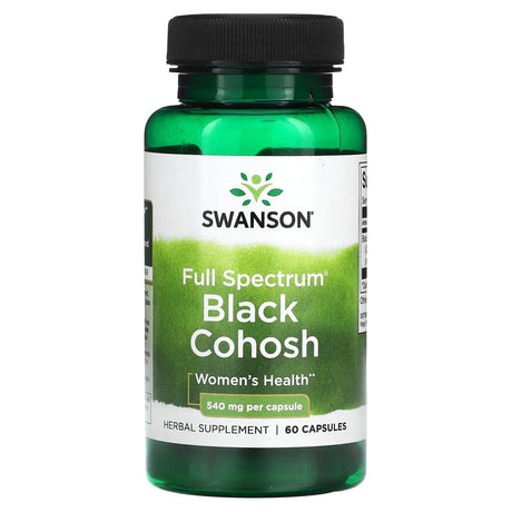 Swanson, Full Spectrum Black Cohosh, 540 mg, 60 Capsules - Supply Center USA