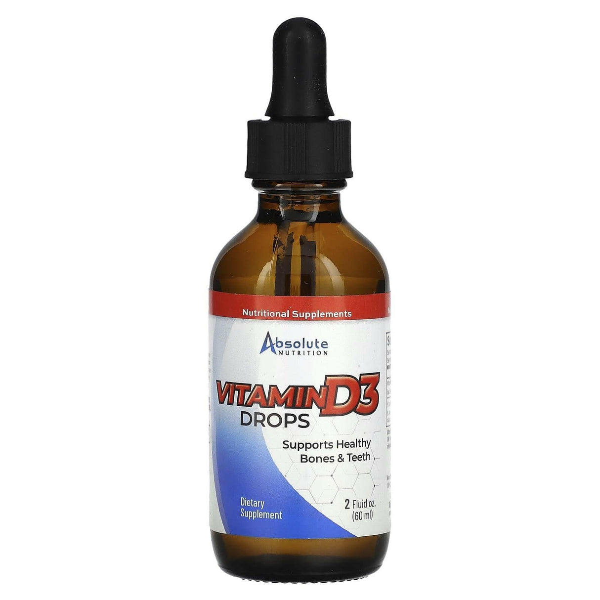 Absolute Nutrition, Vitamin D3 Drops , 2 fl oz (60 ml) - Supply Center USA