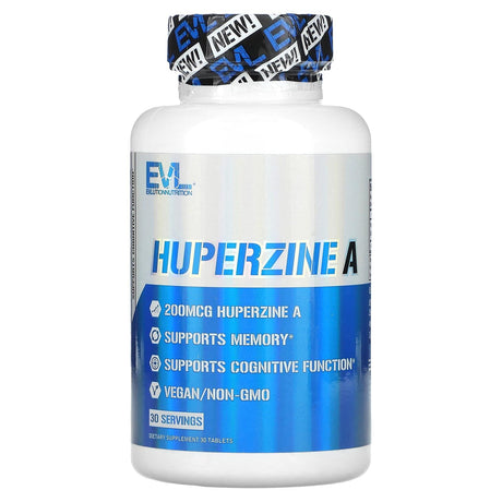 EVLution Nutrition, Huperzine A, 200 mcg, 30 Tablets - Supply Center USA