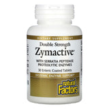 Natural Factors, Zymactive, Double Strength, 30 Enteric Coated Tablets - Supply Center USA